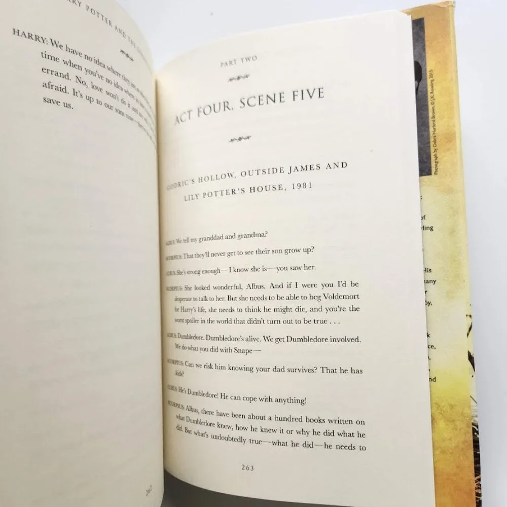Harry Potter and the Cursed Child Parts 1 & 2 Book Special Rehearsal Edition Scr